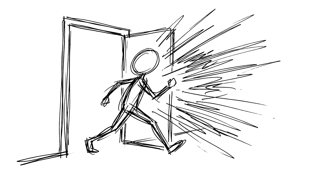 Sketch illustration from the Opening Strong chapter