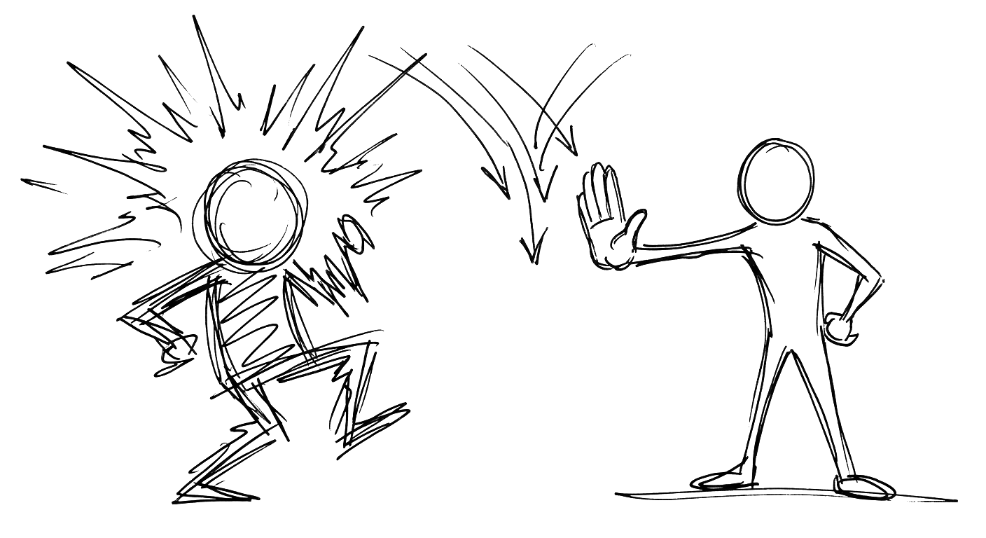 Sketch illustration from the Difficult Participants chapter