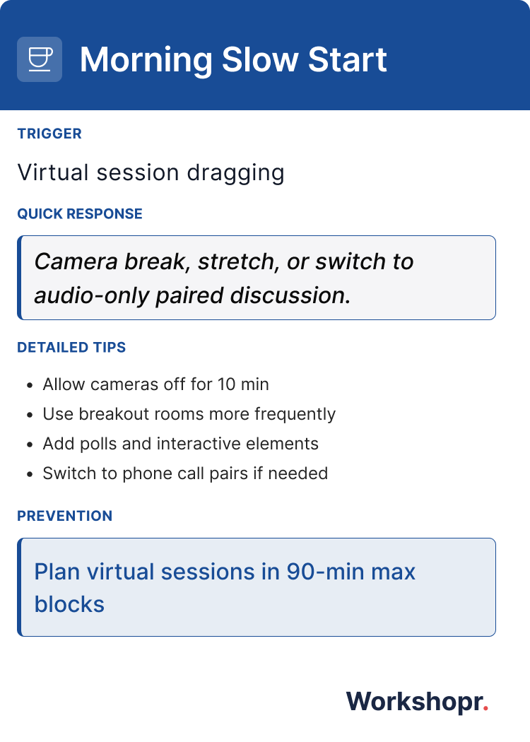 Morning Slow Start - Back