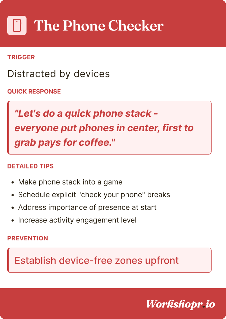 The Phone Checker card, back