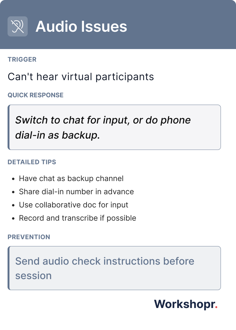 Audio Issues - Back