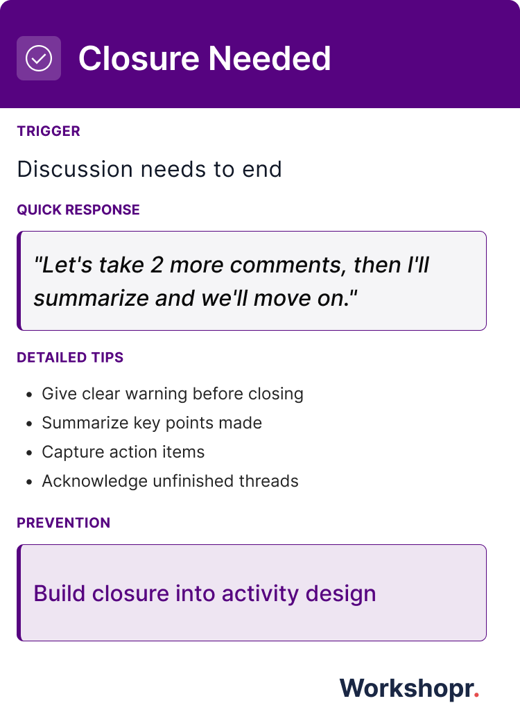 Closure Needed - Back