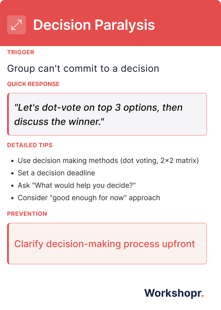 Decision Paralysis - Back