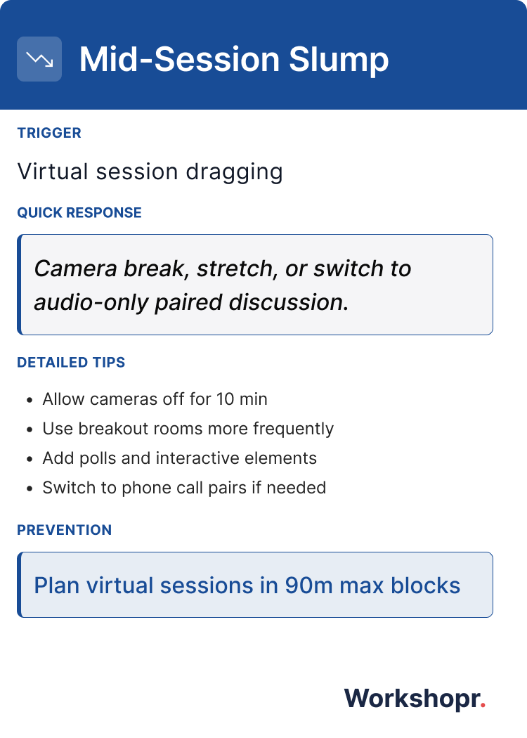Mid-Session Slump - Back
